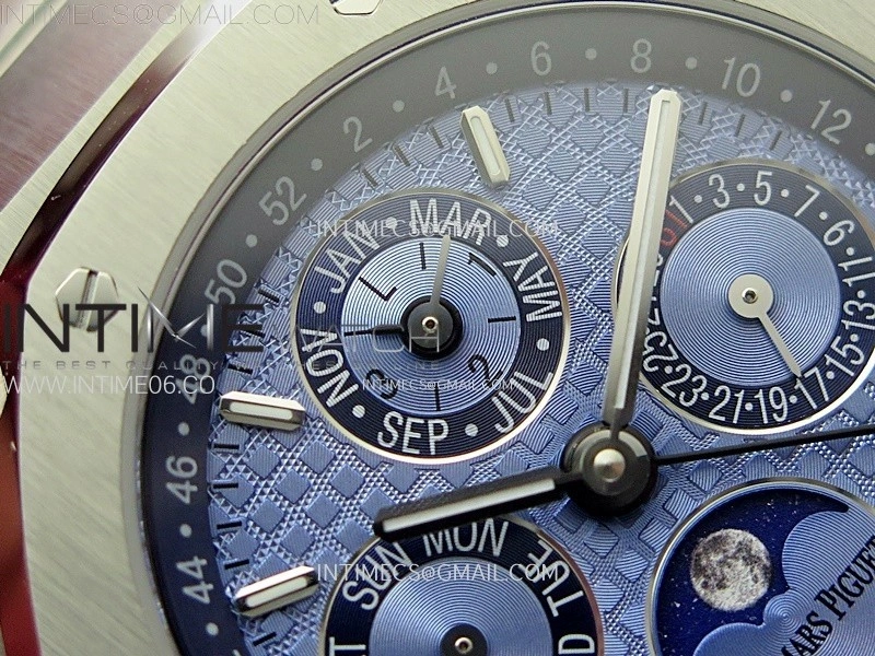 Royal Oak 41mm Complicated 26574 SS BBS Best Edition Ice Blue Dial on SS Bracelet A5134