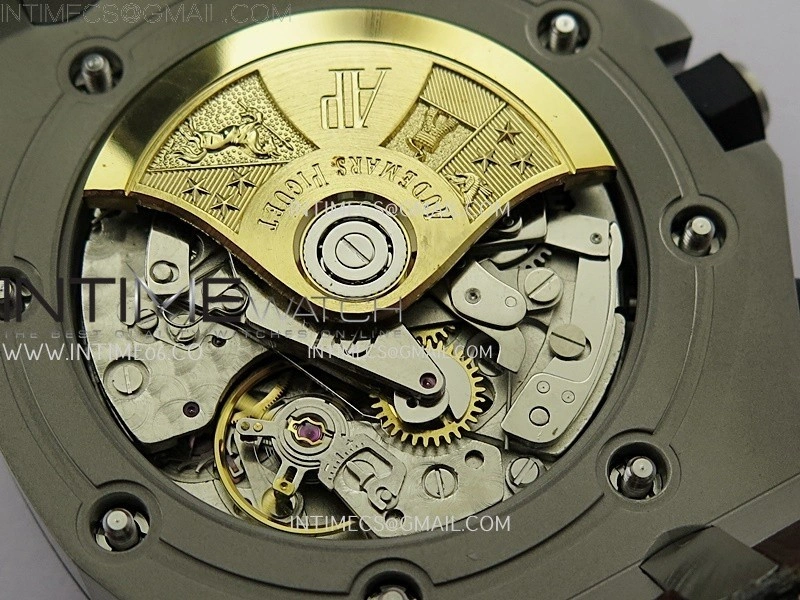 Royal Oak Offshore 42mm Safari TKF Best Edition White Dial on Brown Leather Strap A7750