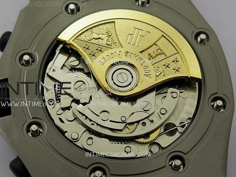 Royal Oak Offshore 42mm Safari TKF Best Edition White Dial on Brown Leather Strap A7750