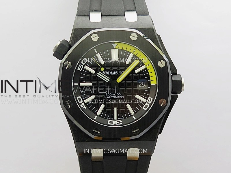 Royal Oak Offshore Diver 15706 Forged Carbon APSF 1:1 Best Edition On SA3120 Super Clone