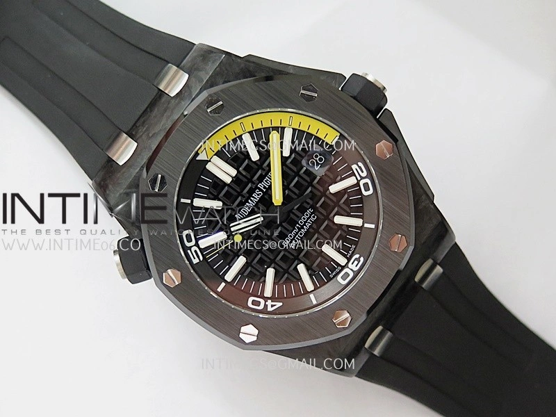 Royal Oak Offshore Diver 15706 Forged Carbon APSF 1:1 Best Edition On SA3120 Super Clone