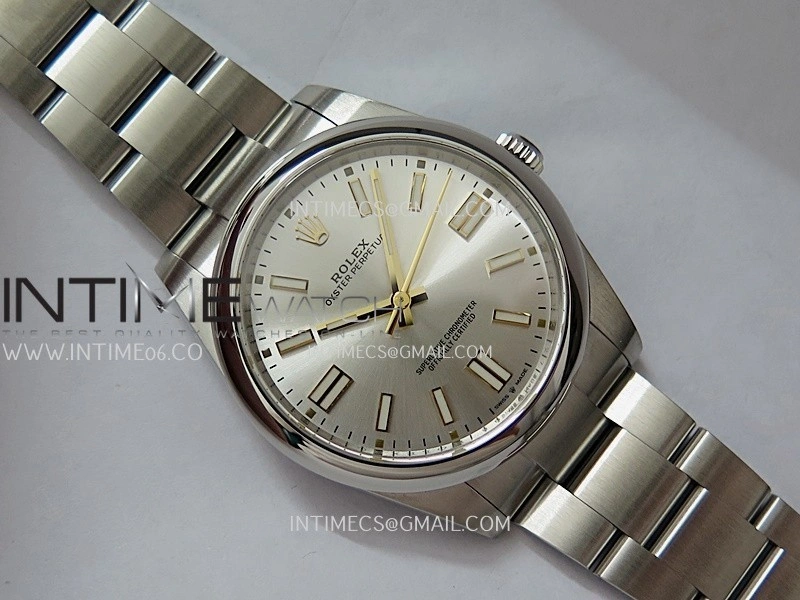 Oyster Perpetual 124300 41mm 904L SS VF 1:1 Best Edition Silver Dial On 904L SS Bracelet DD3230