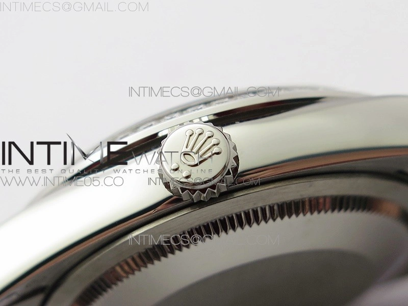 Day-Date 36 128239 SS Crystal BP Best Edition Black MOP Crystal Markers Dial on SS President Bracelet A2836