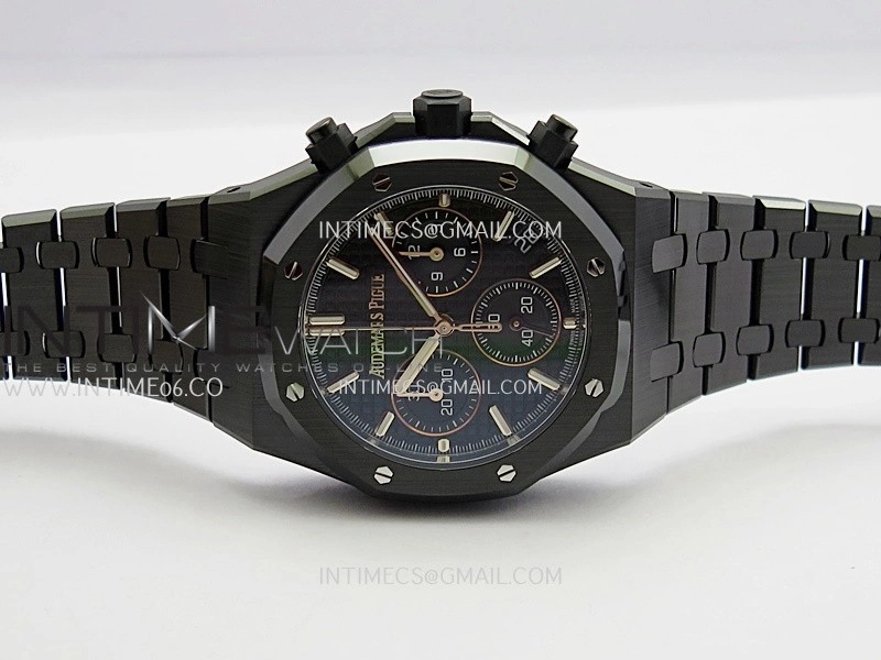 Royal Oak Chrono 26240 Real Ceramic DDF 1:1 Best Edition Black Dial On Ceramic Bracelet Super Clone DD4401