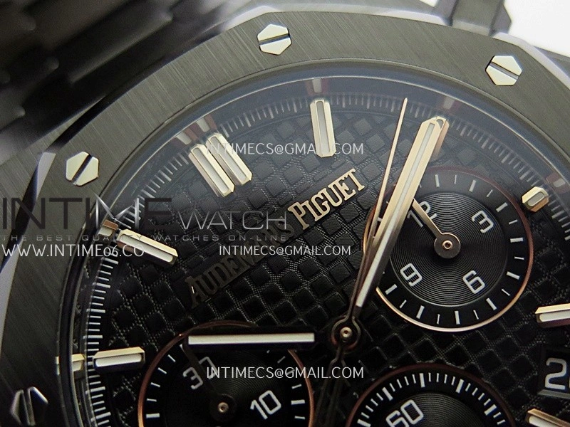 Royal Oak Chrono 26240 Real Ceramic DDF 1:1 Best Edition Black Dial On Ceramic Bracelet Super Clone DD4401