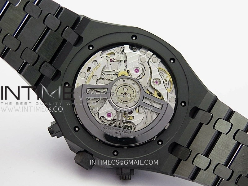 Royal Oak Chrono 26240 Real Ceramic DDF 1:1 Best Edition Black Dial On Ceramic Bracelet Super Clone DD4401