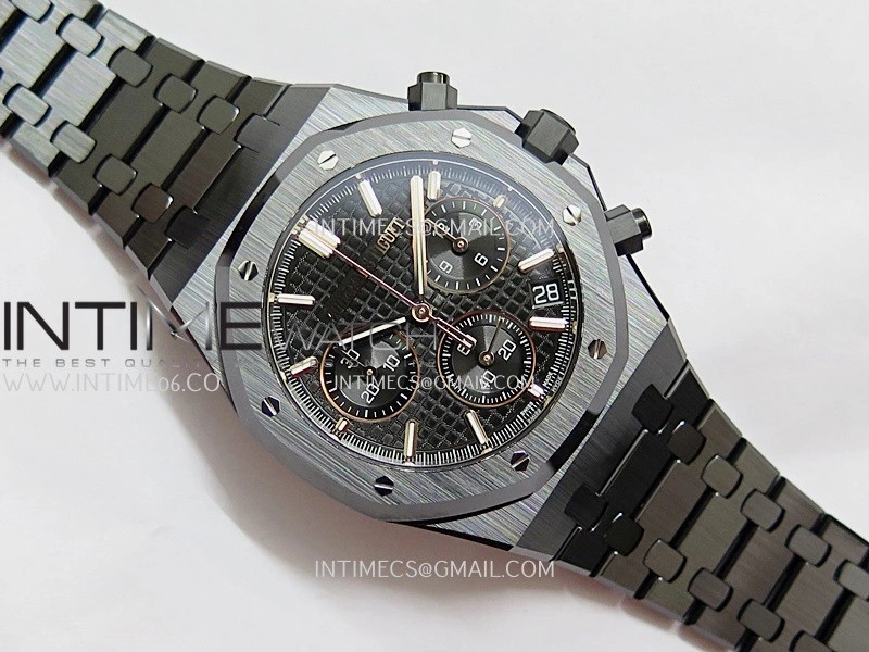 Royal Oak Chrono 26240 Real Ceramic DDF 1:1 Best Edition Black Dial On Ceramic Bracelet Super Clone DD4401