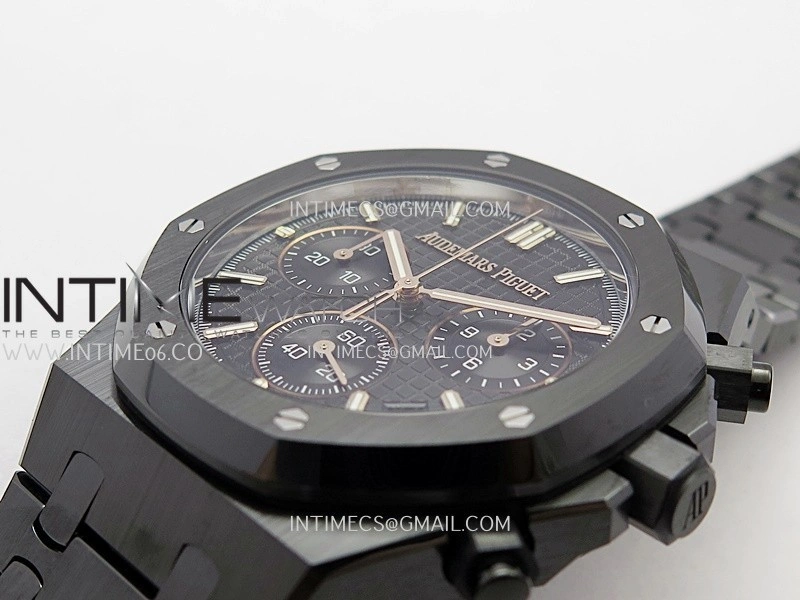 Royal Oak Chrono 26240 Real Ceramic DDF 1:1 Best Edition Black Dial On Ceramic Bracelet Super Clone DD4401