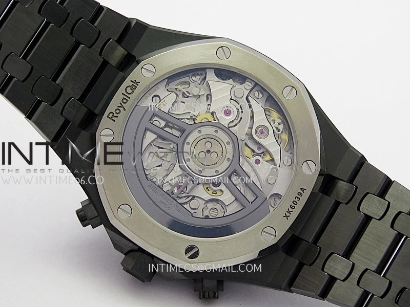 Royal Oak Chrono 26240 Real Ceramic DDF 1:1 Best Edition Black Dial On Ceramic Bracelet Super Clone DD4401