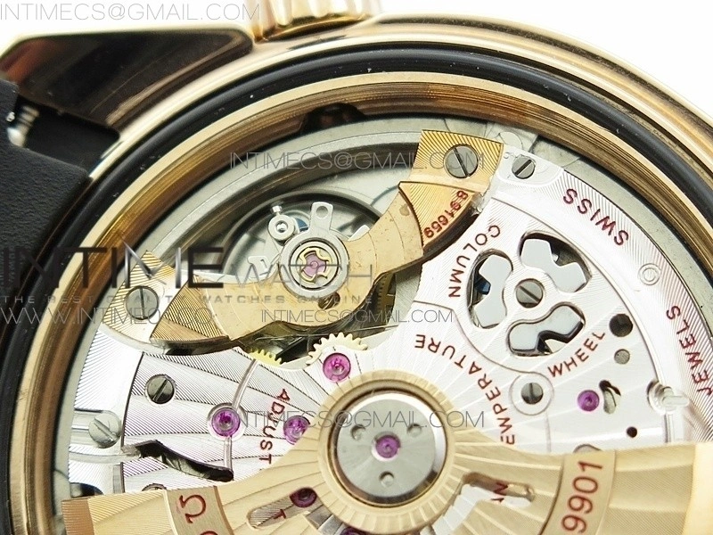 Seamaster Professional Chrono RG OM Best Edition Black Ceramic Black Dial on Black Gummy Strap A9300