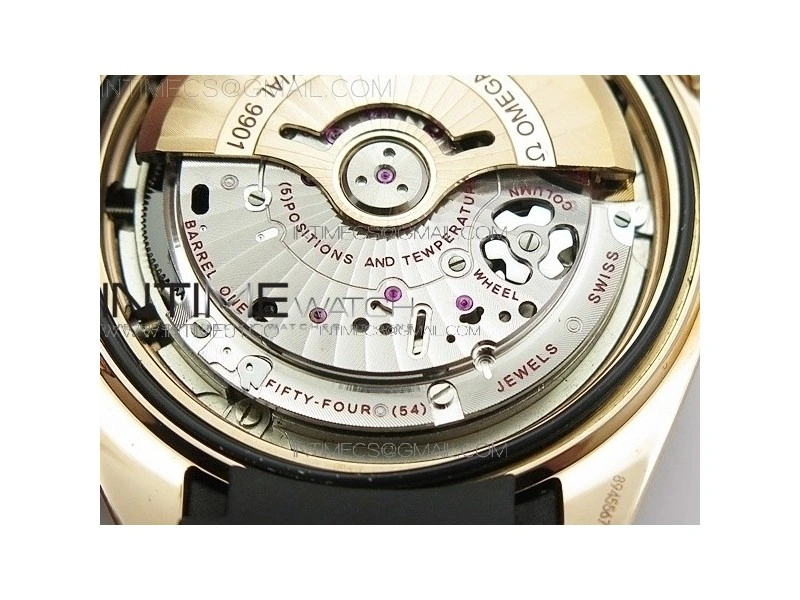 Seamaster Professional Chrono RG OM Best Edition Black Ceramic Black Dial on Black Gummy Strap A9300
