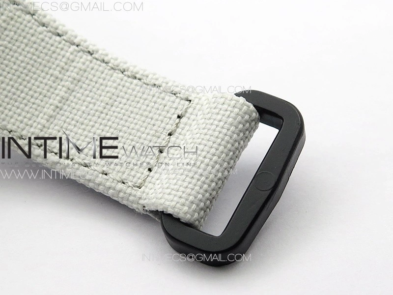 RM055 Real Forged Carbon Case KUF Best Edition Red Crown on White Nylon Strap MIYOTA8215