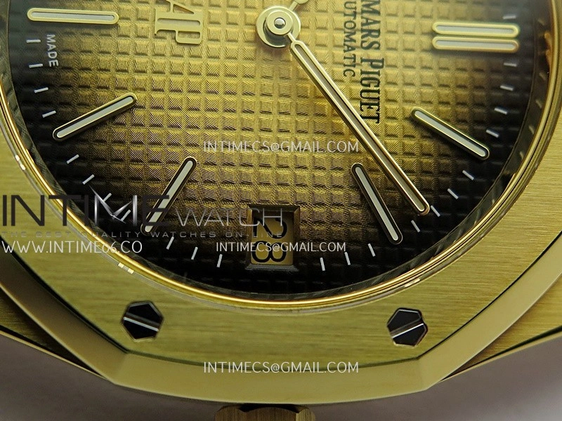Royal Oak 39mm 16202 50th YG ZF 1:1 Best Edition YG Smoked Dial On YG Bracelet A7121