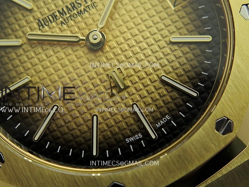 Royal Oak 39mm 16202 50th YG ZF 1:1 Best Edition YG Smoked Dial On YG Bracelet A7121