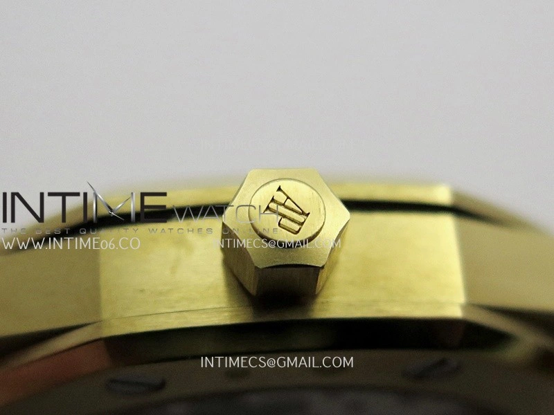 Royal Oak 39mm 16202 50th YG ZF 1:1 Best Edition YG Smoked Dial On YG Bracelet A7121