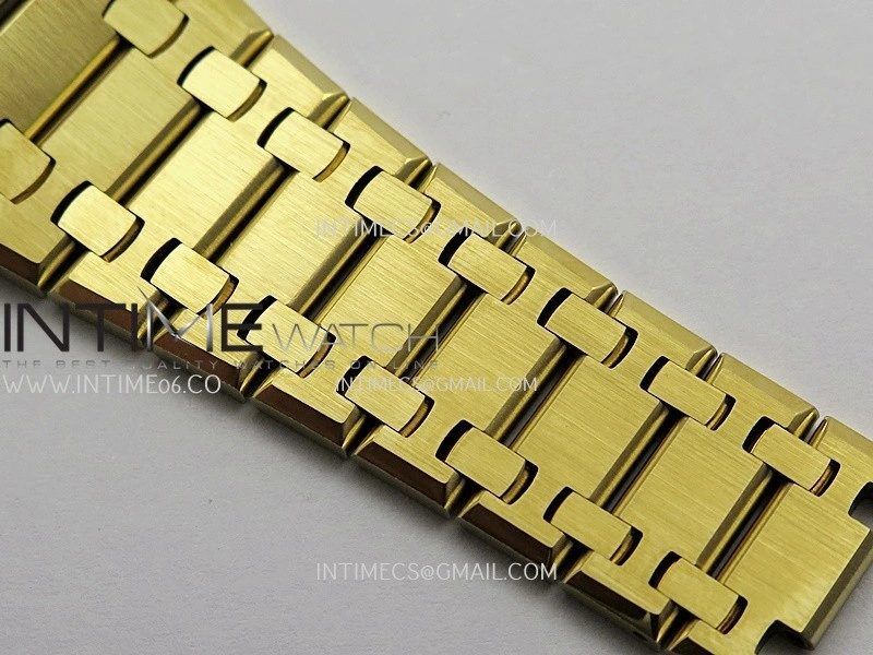 Royal Oak 39mm 16202 50th YG ZF 1:1 Best Edition YG Smoked Dial On YG Bracelet A7121