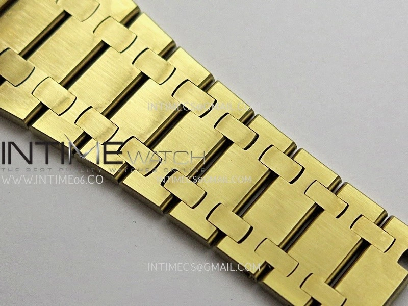 Royal Oak 39mm 16202 50th YG ZF 1:1 Best Edition YG Smoked Dial On YG Bracelet A7121
