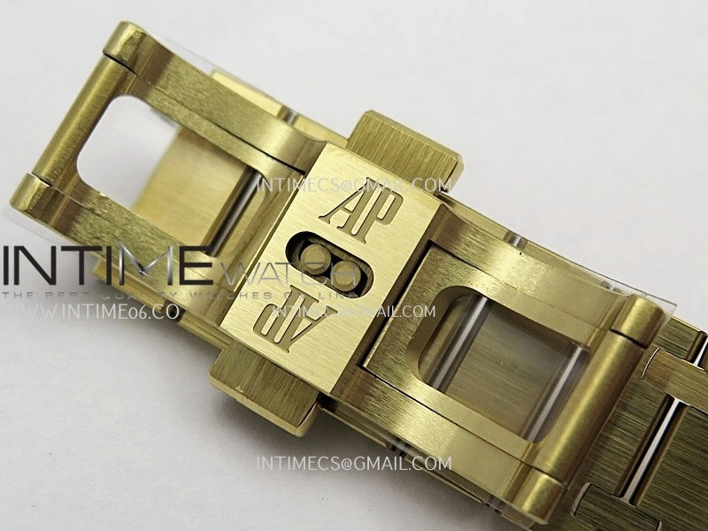 Royal Oak 39mm 16202 50th YG ZF 1:1 Best Edition YG Smoked Dial On YG Bracelet A7121