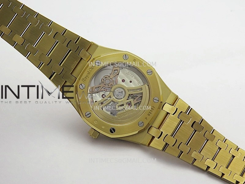 Royal Oak 39mm 16202 50th YG ZF 1:1 Best Edition YG Smoked Dial On YG Bracelet A7121