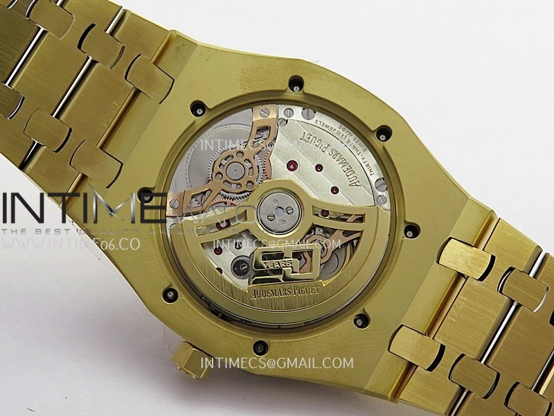 Royal Oak 39mm 16202 50th YG ZF 1:1 Best Edition YG Smoked Dial On YG Bracelet A7121