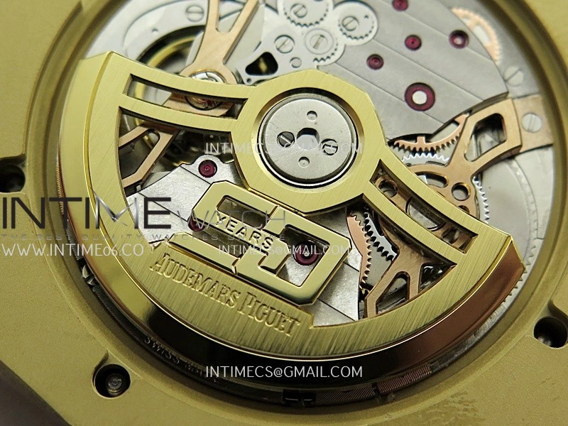 Royal Oak 39mm 16202 50th YG ZF 1:1 Best Edition YG Smoked Dial On YG Bracelet A7121