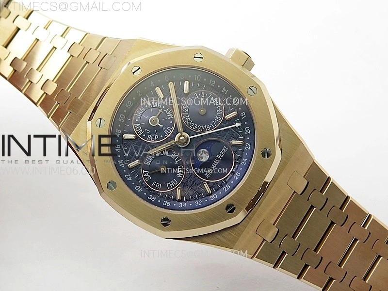 Royal Oak 41mm Complicated 26574 RG BBS Best Edition Blue Dial on RG Bracelet A5134