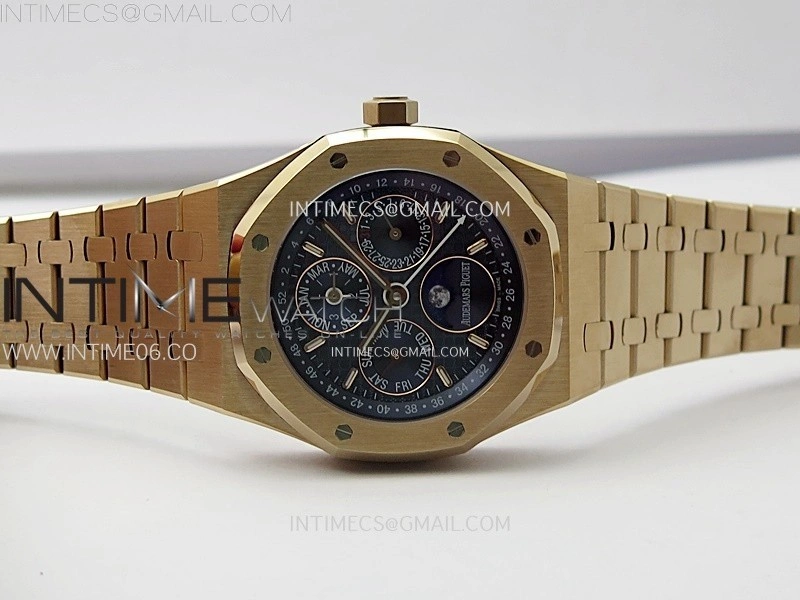 Royal Oak 41mm Complicated 26574 RG BBS Best Edition Blue Dial on RG Bracelet A5134