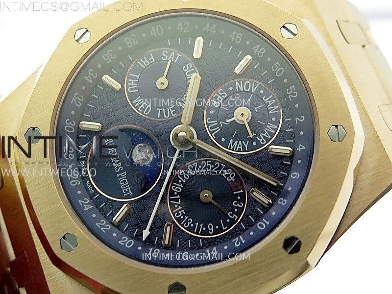 Royal Oak 41mm Complicated 26574 RG BBS Best Edition Blue Dial on RG Bracelet A5134