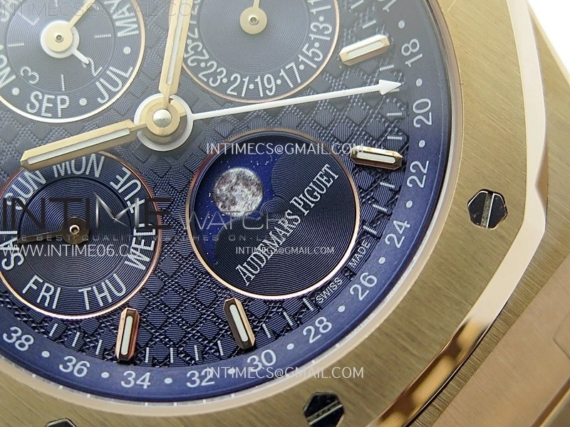 Royal Oak 41mm Complicated 26574 RG BBS Best Edition Blue Dial on RG Bracelet A5134