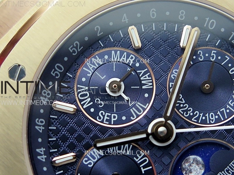 Royal Oak 41mm Complicated 26574 RG BBS Best Edition Blue Dial on RG Bracelet A5134