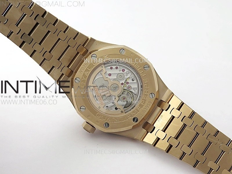 Royal Oak 41mm Complicated 26574 RG BBS Best Edition Blue Dial on RG Bracelet A5134