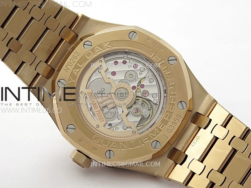 Royal Oak 41mm Complicated 26574 RG BBS Best Edition Blue Dial on RG Bracelet A5134