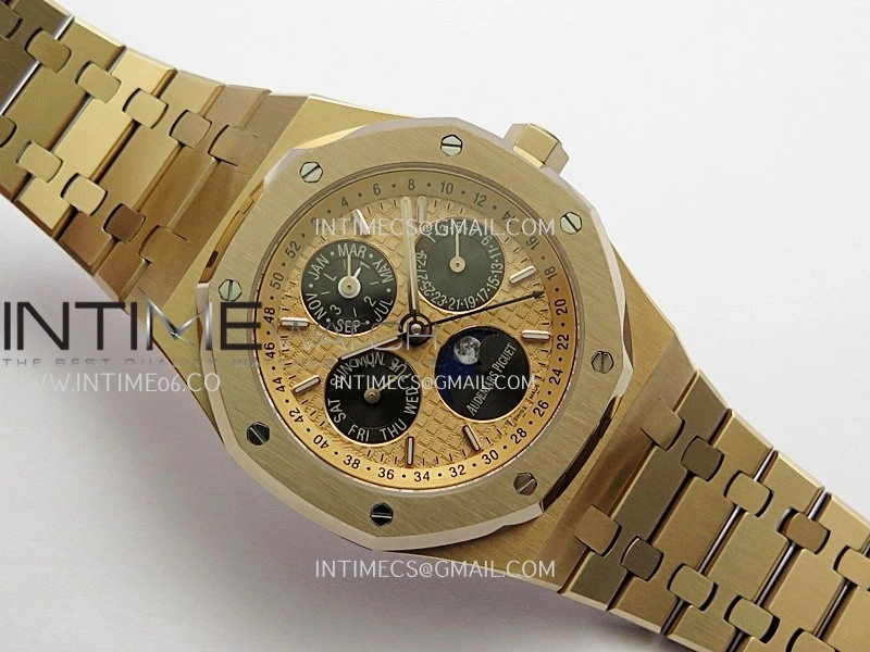 Royal Oak 41mm Complicated 26574 RG BBS Best Edition Gold Dial on RG Bracelet A5134