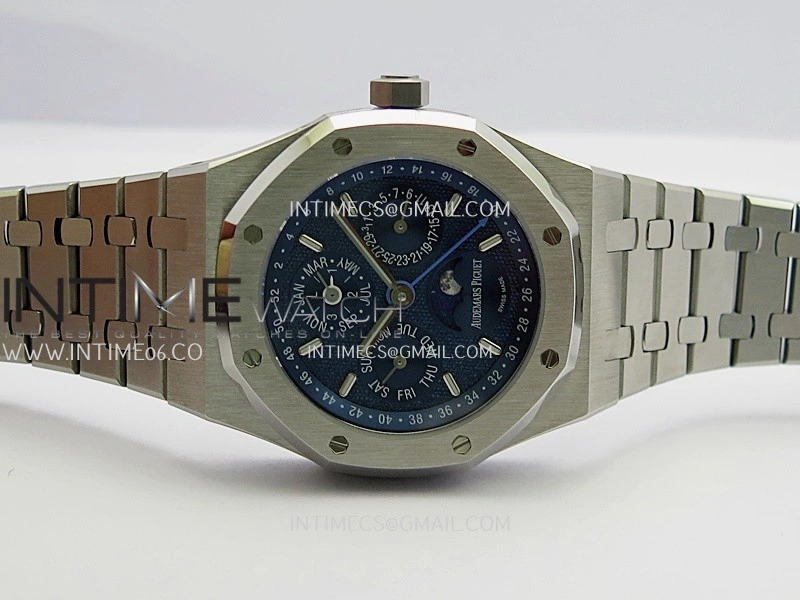 Royal Oak 41mm Complicated 26574 SS BBS Best Edition Blue Dial On SS Bracelet A5134