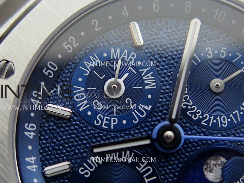 Royal Oak 41mm Complicated 26574 SS BBS Best Edition Blue Dial On SS Bracelet A5134