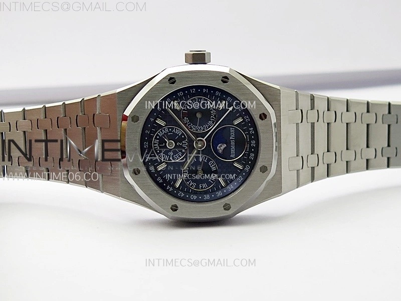 Royal Oak 41mm Complicated 26574 SS BBS Best Edition Blue Dial on SS Bracelet A5134