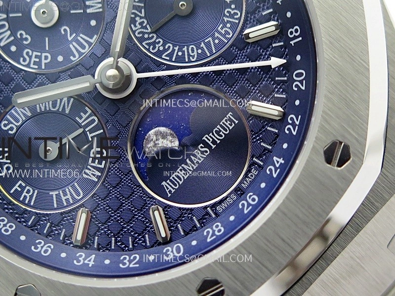 Royal Oak 41mm Complicated 26574 SS BBS Best Edition Blue Dial on SS Bracelet A5134