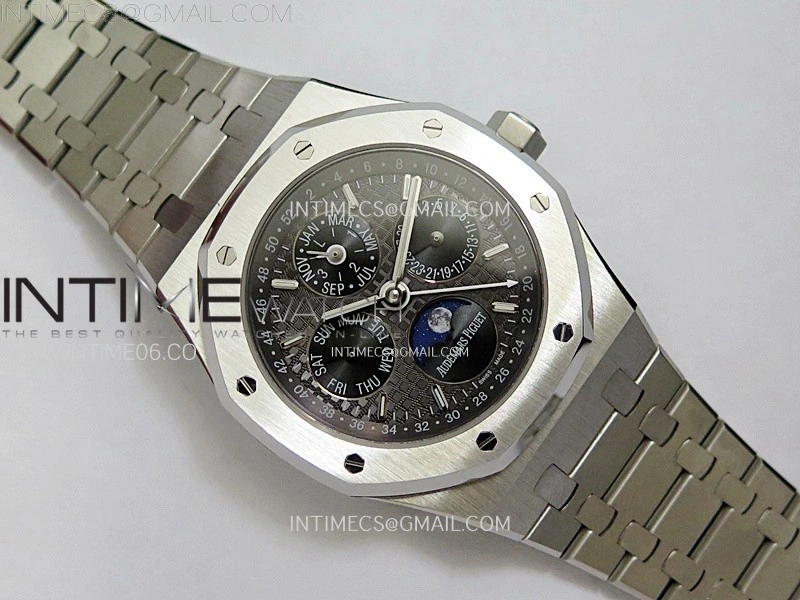 Royal Oak 41mm Complicated 26574 SS BBS Best Edition Gray Dial on SS Bracelet A5134