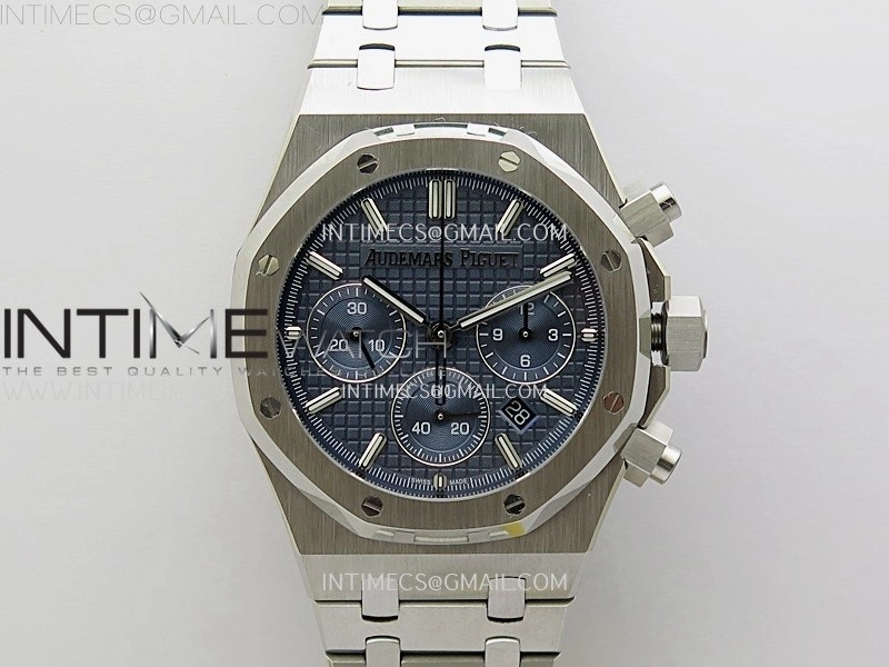 Royal Oak Chrono 26331ST SS IPF 1:1 Best Edition Dark Blue Dial on SS Bracelet A7750