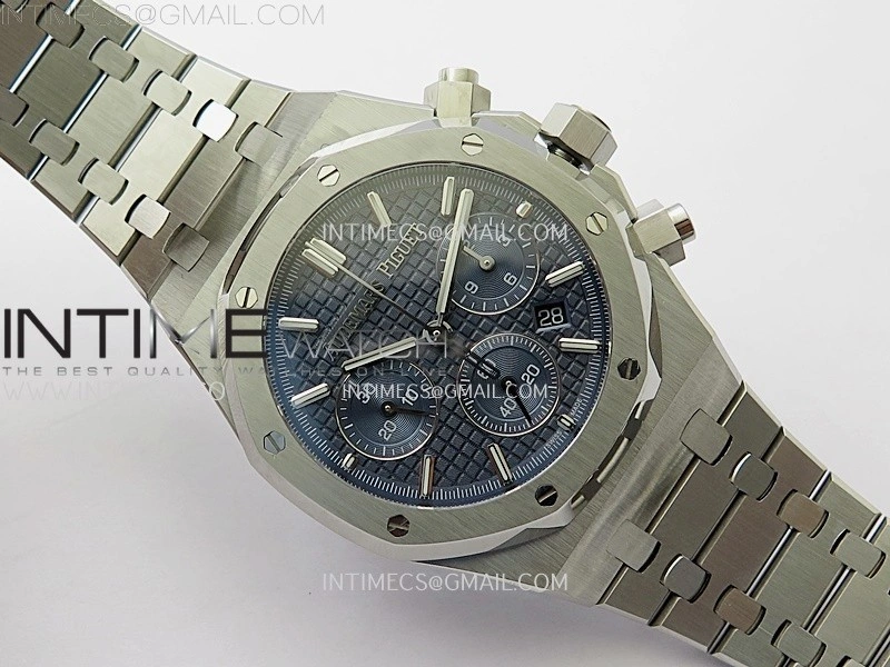 Royal Oak Chrono 26331ST SS IPF 1:1 Best Edition Dark Blue Dial on SS Bracelet A7750