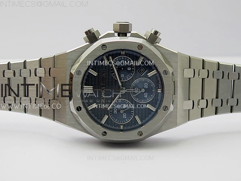 Royal Oak Chrono 26331ST SS IPF 1:1 Best Edition Dark Blue Dial on SS Bracelet A7750
