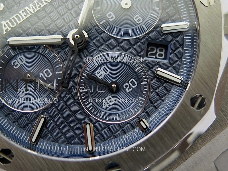 Royal Oak Chrono 26331ST SS IPF 1:1 Best Edition Dark Blue Dial on SS Bracelet A7750