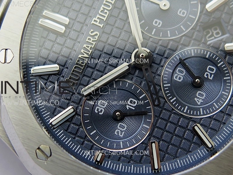 Royal Oak Chrono 26331ST SS IPF 1:1 Best Edition Dark Blue Dial on SS Bracelet A7750