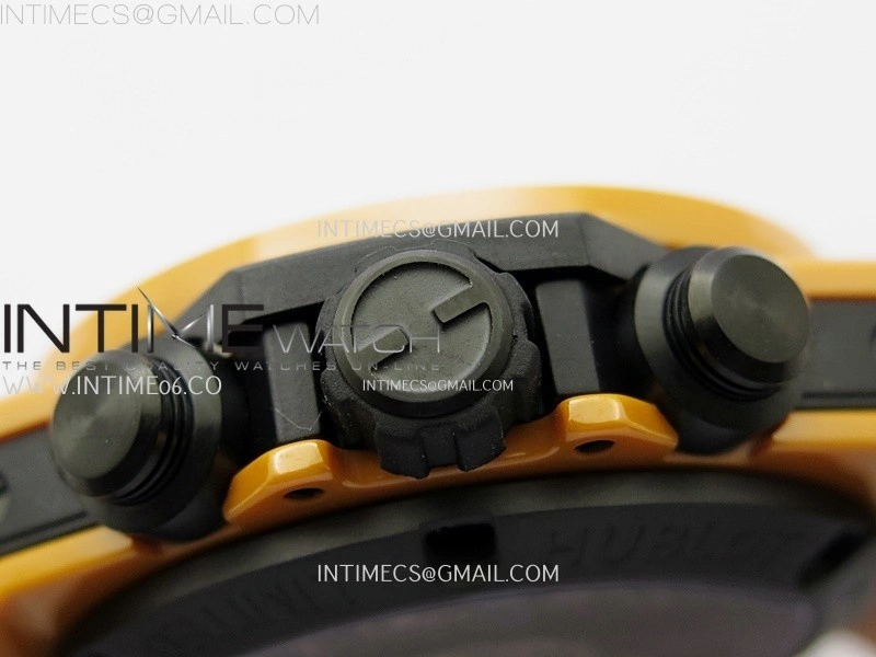 Hublot Big Bang Unico 42mm Real Orange Ceramic BBF 1:1 Best Edition Skeleton Dial on Orange Rubber Strap A1280