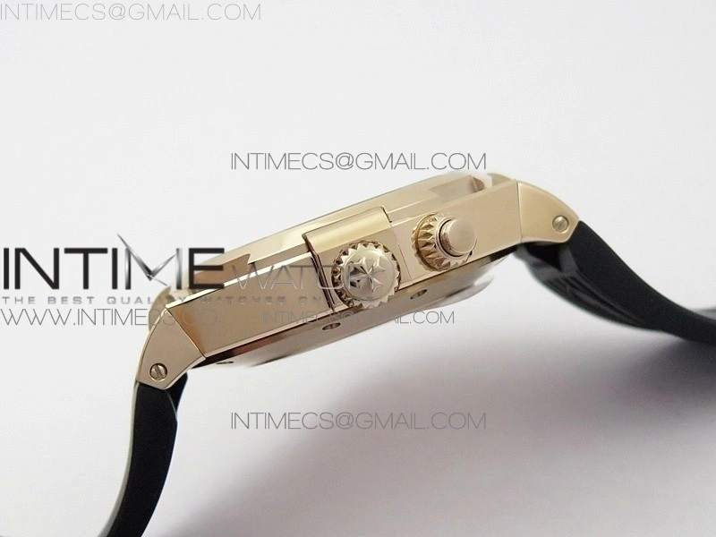 Overseas Dual Time Power Reserve RG TWA Best Edition Black Dial on Black Rubber Strap A1222
