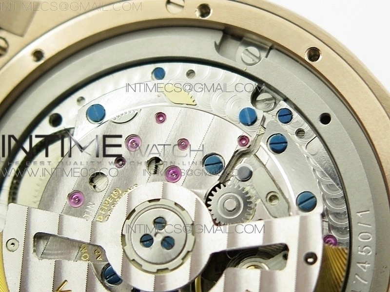 Overseas Dual Time Power Reserve RG TWA Best Edition Black Dial on Black Rubber Strap A1222