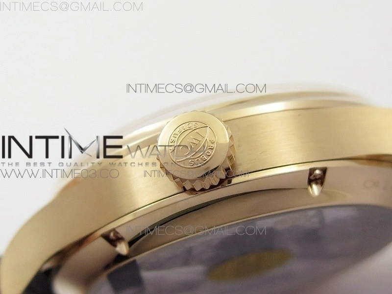 Portuguese Real PR Real Annual Calendar IW503501 RG AZF 1:1 Best Edition White Dial on Brown Leather Strap A52850