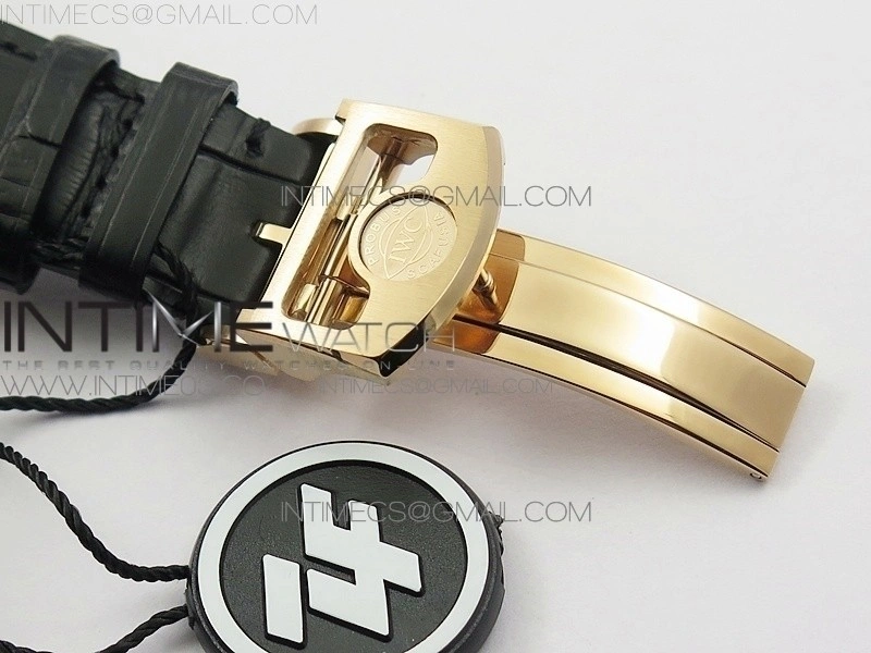 Portuguese Real PR Real Annual Calendar IW503501 RG AZF 1:1 Best Edition White Dial on Brown Leather Strap A52850