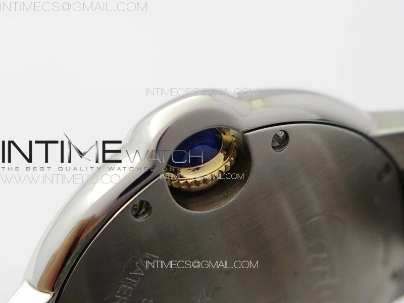 Ballon Bleu 33mm SS RG 3KF 1:1 Best Edition White Textured Dial on SS Bracelet A076