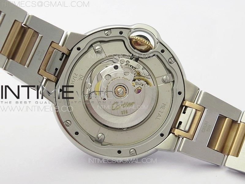 Ballon Bleu 33mm SS RG 3KF 1:1 Best Edition White Textured Dial on SS Bracelet A076